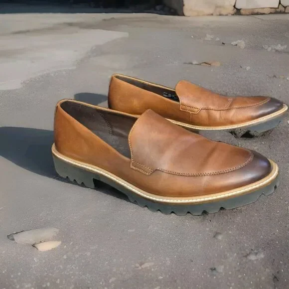 ECCO Incise Tailored Loafer Flat Shoes Women’s US Size 8 - 8.5 / 39 NWOB - Picture 4 of 9